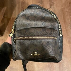 Coach Brown and Black Womens Backpack